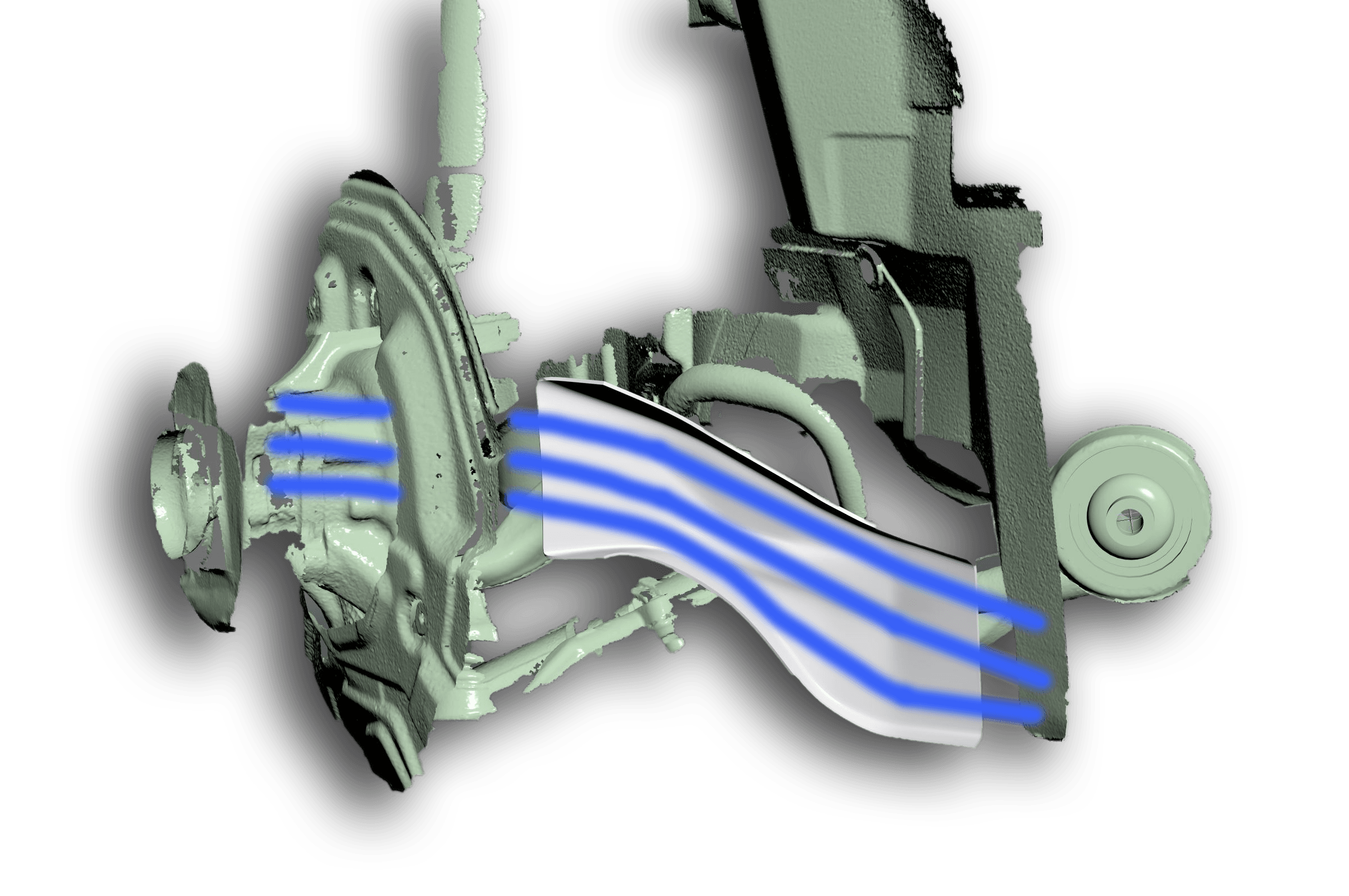 E9X/E8X brake duct detail 3