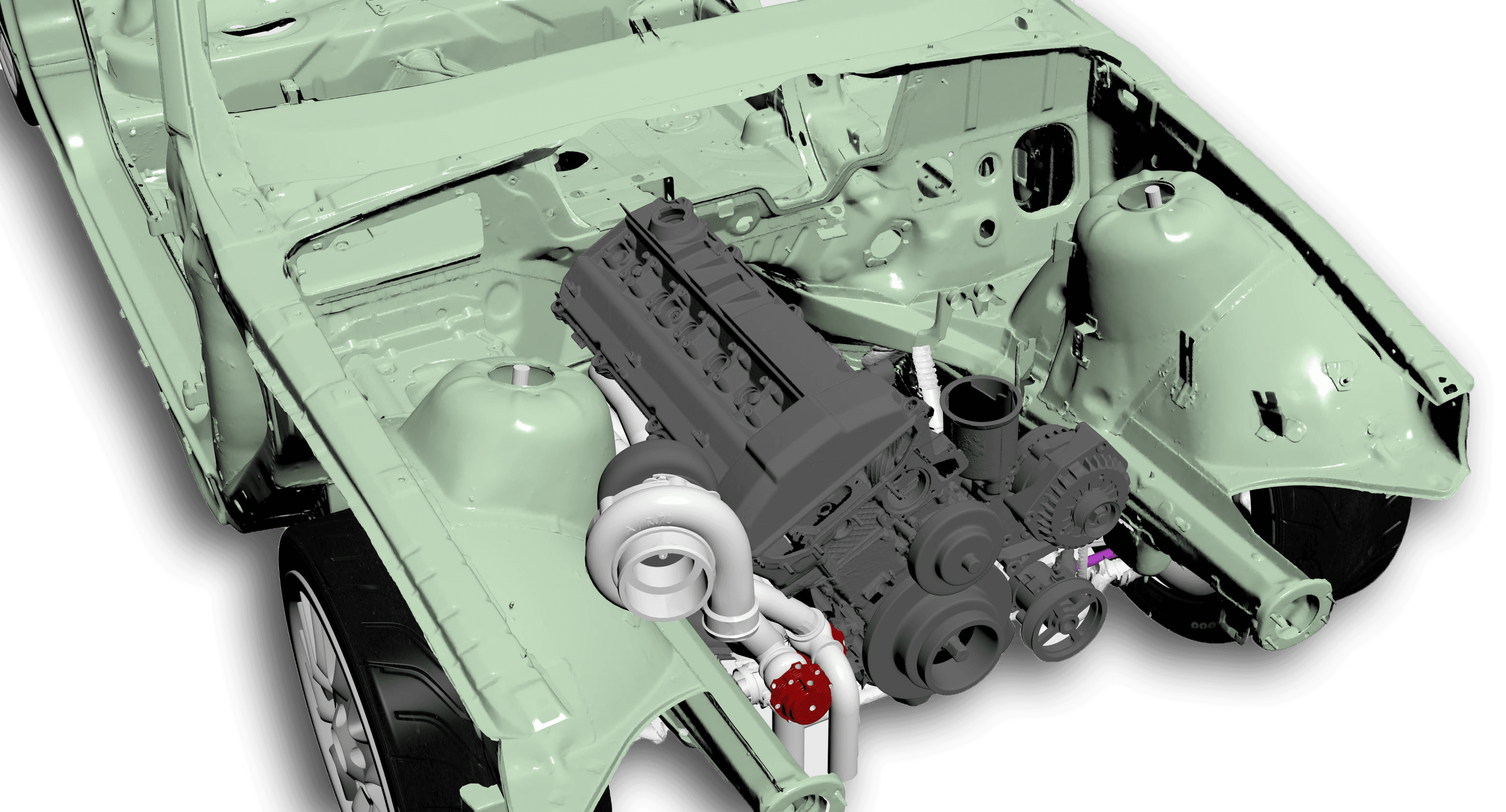 Proiectare galerie single-turbo detail 3
